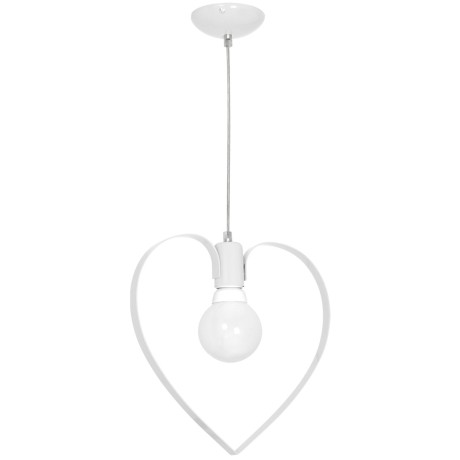 Hanging lamp AMORE WHITE 1xE27