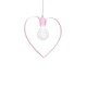 Hanging lamp AMORE PINK 1xE27