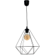 Hanging lamp BASKET BLACK 1xE27