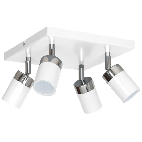 JOKER WHITE/CHROME ceiling lamp 4xGU10