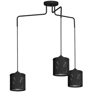 Hanging lamp LOUISE BLACK 3xE27