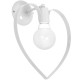 Wall lamp AMORE WHITE 1xE27