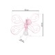 Wall lamp BUTTERFLY 2 PINK 1xE27