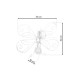 Wall lamp BUTTERFLY 2 WHITE 1xE27