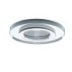 ROUND glass ceiling eyelet. Silver color