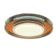 ROUND glass ceiling eyelet. Colour: AMBER