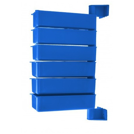 PIVOT rotating containers (set of 6) blue