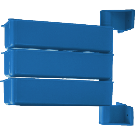 Pojemniki obrotowe PIVOT (zestaw 3 szt.) niebieskie