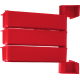 Pojemniki obrotowe PIVOT (zestaw 3 szt.) czerwone