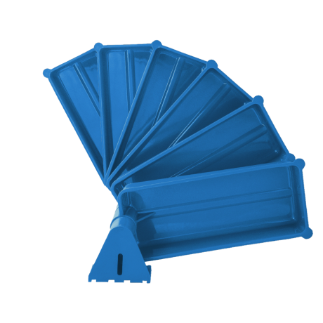 Pojemniki obrotowe PIVOT (zestaw 6 szt.) niebieskie