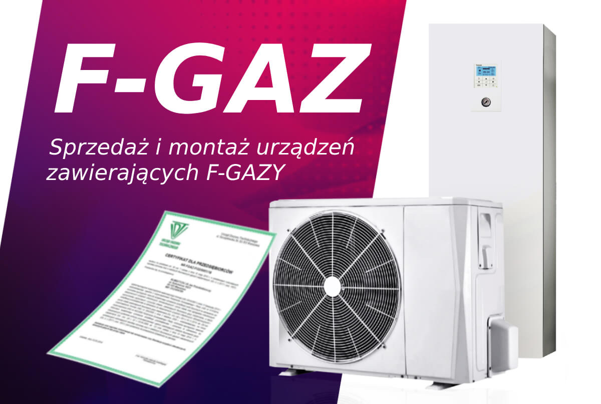 Sprzedaż i montaż urządzeń zawierających F-GAZ