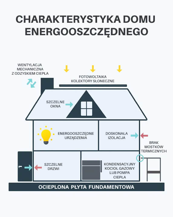 Dom Energooszczędny - charakterystyka, schemat