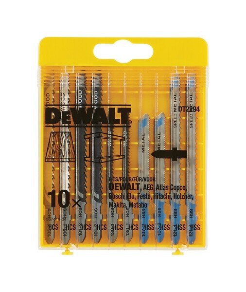 Zestaw brzeszczotów do wyrzynarki DeWALT DT2294 do drewna i metalu (10 szt.)